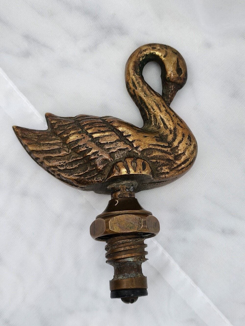 Swan Water Handle Spicket Topper Ornamental 3" Figural Topper 4.75" Total Height